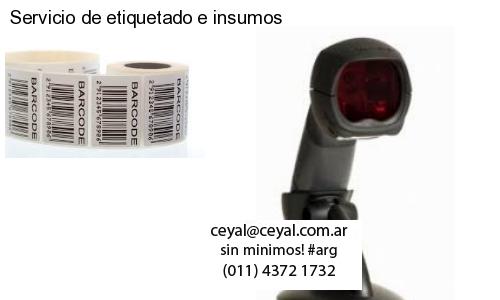 Servicio de etiquetado e insumos