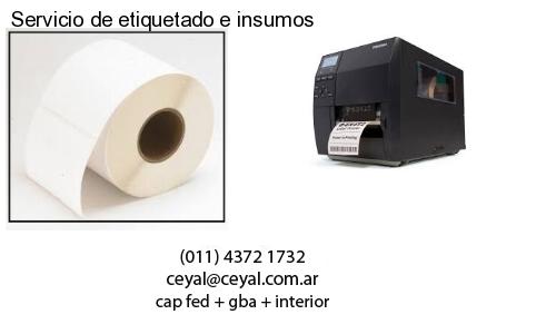 Servicio de etiquetado e insumos