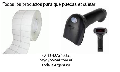 Todos los productos para que puedas etiquetar