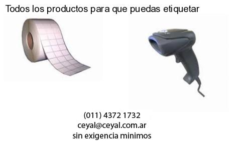 Todos los productos para que puedas etiquetar