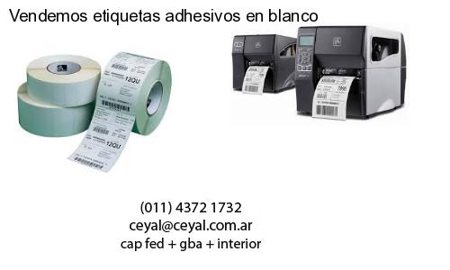 Vendemos etiquetas adhesivos en blanco