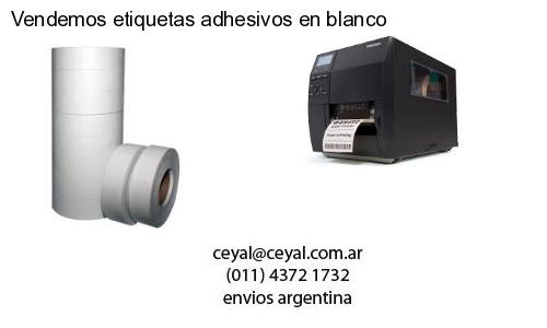 Vendemos etiquetas adhesivos en blanco