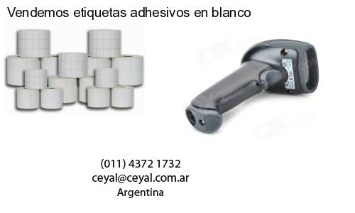 Vendemos etiquetas adhesivos en blanco