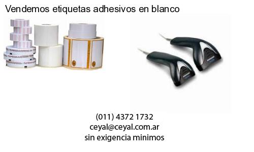 Vendemos etiquetas adhesivos en blanco
