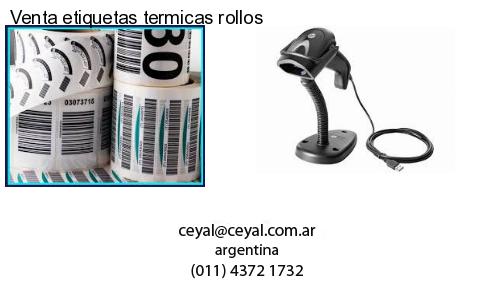 Venta etiquetas termicas rollos