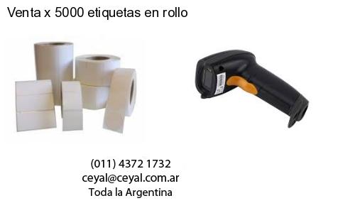 Venta x 5000 etiquetas en rollo