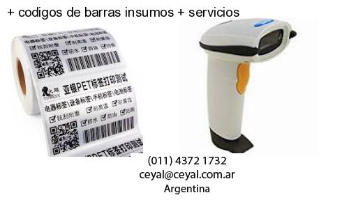 codigos de barras insumos servicios