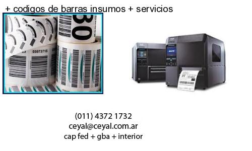 codigos de barras insumos servicios