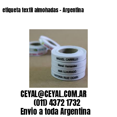 etiqueta textil almohadas – Argentina