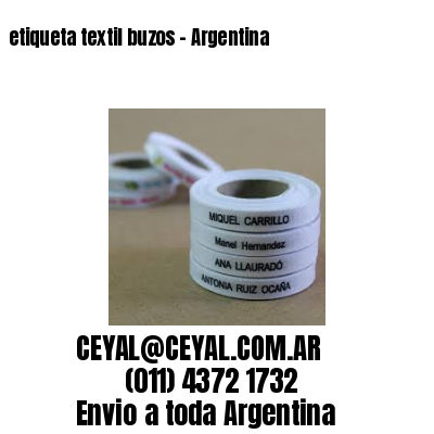 etiqueta textil buzos – Argentina