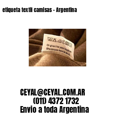 etiqueta textil camisas – Argentina