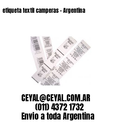 etiqueta textil camperas – Argentina