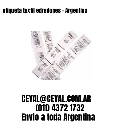 etiqueta textil edredones – Argentina