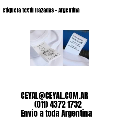 etiqueta textil frazadas – Argentina