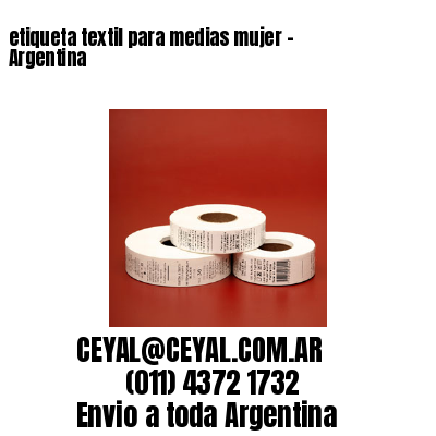 etiqueta textil para medias mujer – Argentina