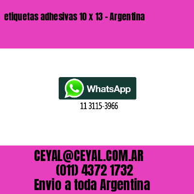 etiquetas adhesivas 10 x 13 – Argentina
