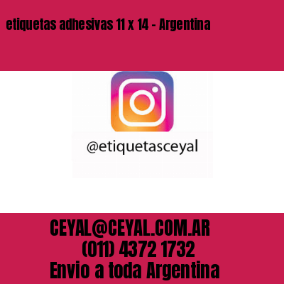 etiquetas adhesivas 11 x 14 – Argentina