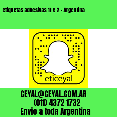 etiquetas adhesivas 11 x 2 – Argentina