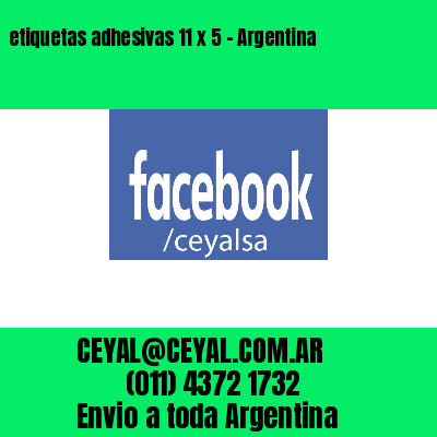 etiquetas adhesivas 11 x 5 – Argentina