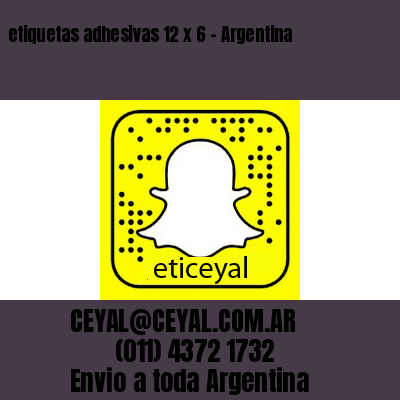 etiquetas adhesivas 12 x 6 – Argentina