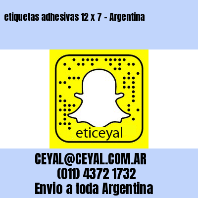 etiquetas adhesivas 12 x 7 – Argentina