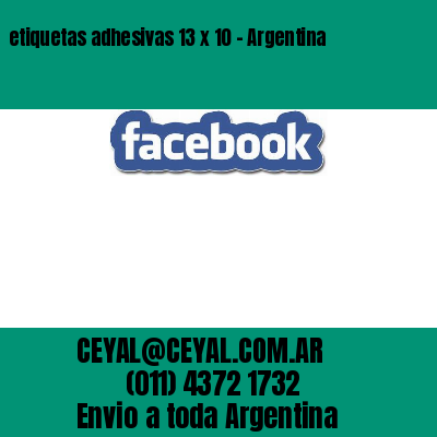 etiquetas adhesivas 13 x 10 – Argentina