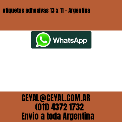 etiquetas adhesivas 13 x 11 – Argentina