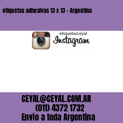 etiquetas adhesivas 13 x 13 – Argentina