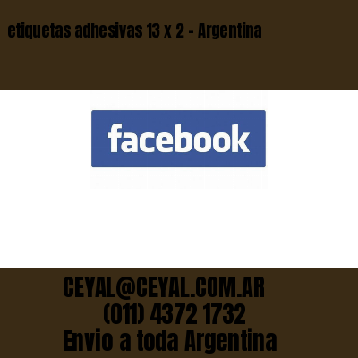 etiquetas adhesivas 13 x 2 – Argentina