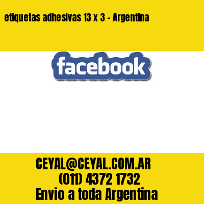 etiquetas adhesivas 13 x 3 – Argentina