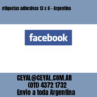 etiquetas adhesivas 13 x 6 – Argentina