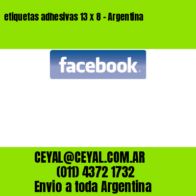 etiquetas adhesivas 13 x 8 – Argentina