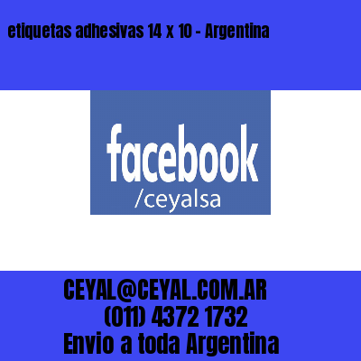 etiquetas adhesivas 14 x 10 – Argentina
