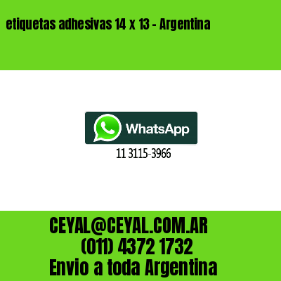 etiquetas adhesivas 14 x 13 – Argentina