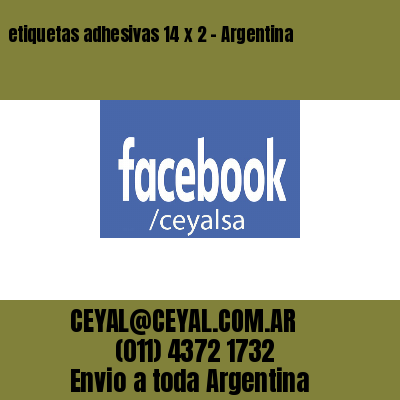 etiquetas adhesivas 14 x 2 – Argentina