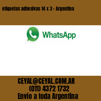 etiquetas adhesivas 14 x 3 – Argentina