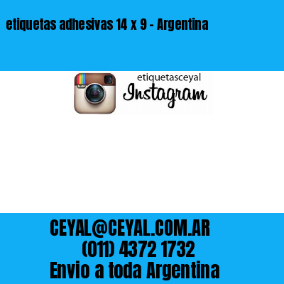etiquetas adhesivas 14 x 9 – Argentina