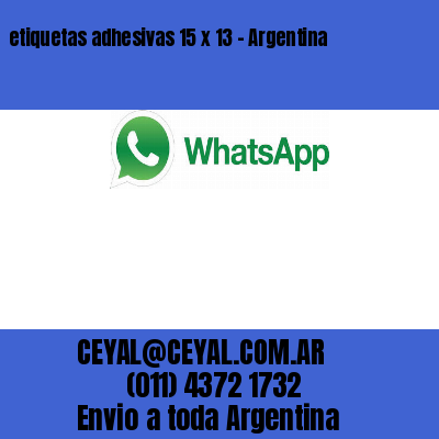 etiquetas adhesivas 15 x 13 – Argentina