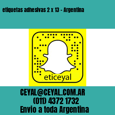 etiquetas adhesivas 2 x 13 – Argentina