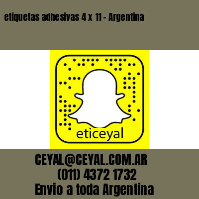 etiquetas adhesivas 4 x 11 – Argentina