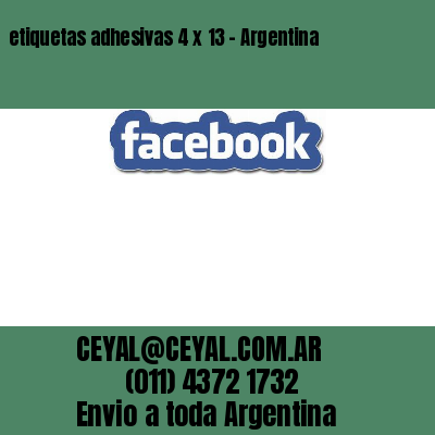 etiquetas adhesivas 4 x 13 – Argentina