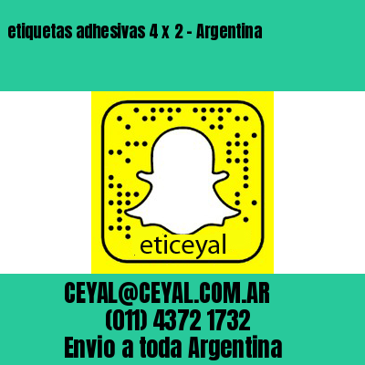 etiquetas adhesivas 4 x 2 – Argentina