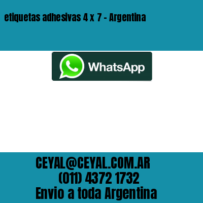 etiquetas adhesivas 4 x 7 – Argentina