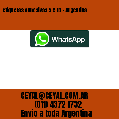 etiquetas adhesivas 5 x 13 – Argentina