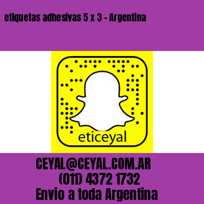 etiquetas adhesivas 5 x 3 – Argentina