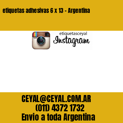 etiquetas adhesivas 6 x 13 – Argentina