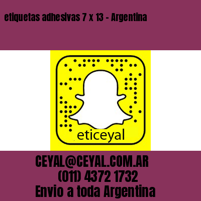 etiquetas adhesivas 7 x 13 – Argentina
