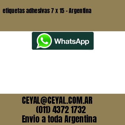 etiquetas adhesivas 7 x 15 – Argentina