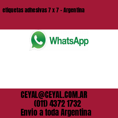 etiquetas adhesivas 7 x 7 – Argentina