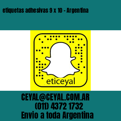 etiquetas adhesivas 9 x 10 – Argentina